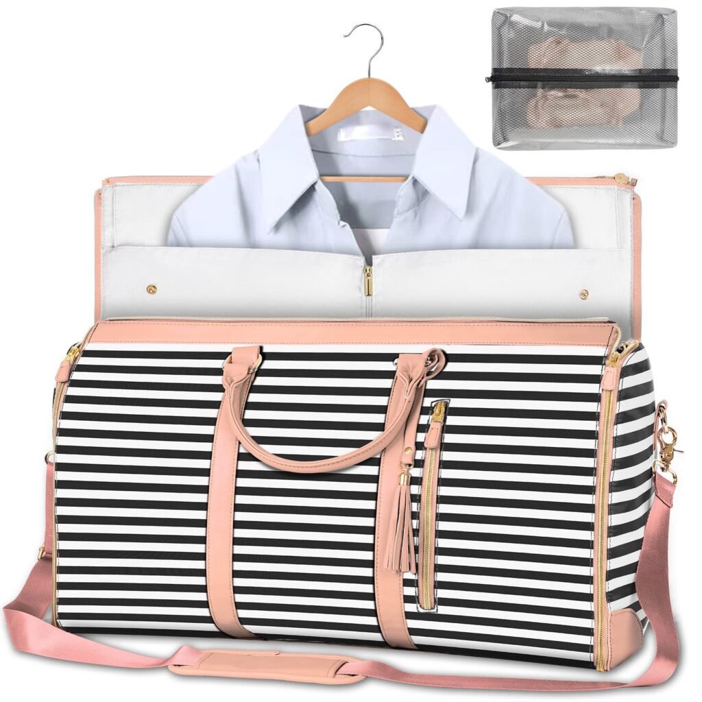 Women's large capacity travel duffle bag with folding design and multiple color options